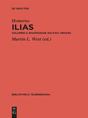 cover image of Rhapsodiae XIII-XXIV. Indices